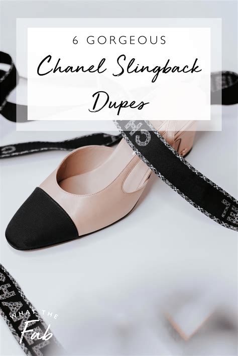 chanel dupes slingbacks